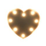 Maxbell 3V 40W Power Heart Shape LED Light Wedding Party Cafe Birthday Night Party Decoration Lights 12 INCH Silver