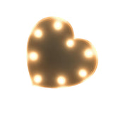 Maxbell 3V 40W Power Heart Shape LED Light Wedding Party Cafe Birthday Night Party Decoration Lights 12 INCH Silver