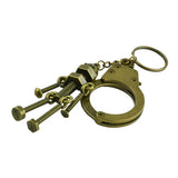 Maxbell Novelty New Steampunk Screw Robot Pendant Key Ring Clips Keychain for Key Organization
