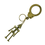 Maxbell Novelty New Steampunk Screw Robot Pendant Key Ring Clips Keychain for Key Organization