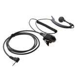 Maxbell Earpiece Headset with PTT and Microphone for 1 PIN 2.5MM Motorola Two-Way Radio T6200C T5800 T7200 T5720 MB140R