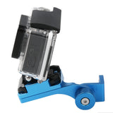 Maxbell Blue Rotatable Mount Holder Adapter Moto Motorbike Clip Support Bracket for Gopro