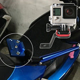 Maxbell Blue Rotatable Mount Holder Adapter Moto Motorbike Clip Support Bracket for Gopro