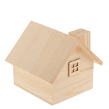 Maxbell Kids Wooden House Money Bank Coin Money Saving Box Container Table Decor