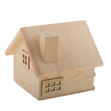 Maxbell Kids Wooden House Money Bank Coin Money Saving Box Container Table Decor