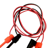 Maxbell 2 Pieces 4.0mm 39'' Protective Multimeter Banana Plug To Test Hook Wire Cable For Testing Tool 1 Meter in Length