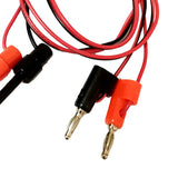 Maxbell 2 Pieces 4.0mm 39'' Protective Multimeter Banana Plug To Test Hook Wire Cable For Testing Tool 1 Meter in Length