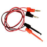 Maxbell 2 Pieces 4.0mm 39'' Protective Multimeter Banana Plug To Test Hook Wire Cable For Testing Tool 1 Meter in Length