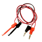 Maxbell 2 Pieces 4.0mm 39'' Protective Multimeter Banana Plug To Test Hook Wire Cable For Testing Tool 1 Meter in Length