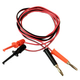 Maxbell 4mm Multimeter Banana Plug To Test Hook Wire Cable For Electrical Testing 1M