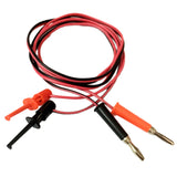 Maxbell 4mm Multimeter Banana Plug To Test Hook Wire Cable For Electrical Testing 1M