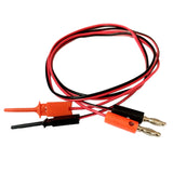 Maxbell 4.0mm Multimeter Banana Plug To Test Hook Wire Cable For Electrical Testing 1M