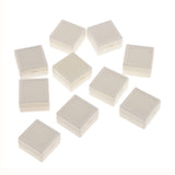 Maxbell 10 Pieces Plastic 3x3cm Square Ring Storage Box Case Retailer Shop Simple Jewelry Display