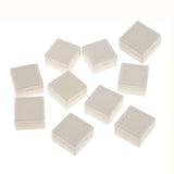 Maxbell 10 Pieces Plastic 3x3cm Square Ring Storage Box Case Retailer Shop Simple Jewelry Display