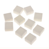 Maxbell 10 Pieces Plastic 3x3cm Square Ring Storage Box Case Retailer Shop Simple Jewelry Display