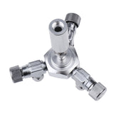 Maxbell 3-Way Stainless Steel Aquarium CO2 Splitter Regulator Check Valve