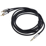 Maxbell 2m/6ft 3.5mm Stereo Male to 2 RCA Audio Male Adapter Speaker Cable Line