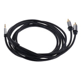 Maxbell 2m/6ft 3.5mm Stereo Male to 2 RCA Audio Male Adapter Speaker Cable Line