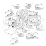 Maxbell 500Pcs Silver Pendant Pinch Bails Connector Clasps Jewelry DIY Findings 9mm