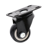 Maxbell 4 x Heavy Duty 40mm PVC Swivel Castor Wheels Trolley Furniture Caster Black