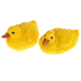 Maxbell 2Pcs Realistic Yellow Ducks Figure for Garden Pond Statues Lawn Decoration