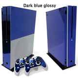 Maxbell Replacement Console and Wireless Controller Skin Set Cover for Xbox One S Blue