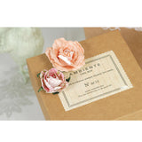 Maxbell Pack of 6PCS Paper Flowers for Card Making Scrapbooking Craft Project Art Embellishment Pink