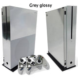 Maxbell Replacement Console and Wireless Controller Skin Set Cover for Xbox One S Silver