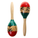 Maxbell 1 Pair Wooden Maracas Hand Percussion Set Children Musical Instrument Toys