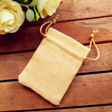 Maxbell 6pse Drawstring Burlap Bags - Jute Candy Pouches Wedding Favor for Present, Snacks, Jewelry, Souvenir, Travel, Celebration