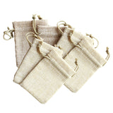 Maxbell 6pse Drawstring Burlap Bags - Jute Candy Pouches Wedding Favor for Present, Snacks, Jewelry, Souvenir, Travel, Celebration