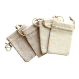 Maxbell 6pse Drawstring Burlap Bags - Jute Candy Pouches Wedding Favor for Present, Snacks, Jewelry, Souvenir, Travel, Celebration