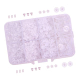 Maxbell 1666 Pieces Clear Plastic Rubber Silicone Bullet Clutch Earring Safety Backs Stoppers Tube Back Replacement for Fish Hook Earring Earring Studs