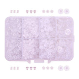 Maxbell 1666 Pieces Clear Plastic Rubber Silicone Bullet Clutch Earring Safety Backs Stoppers Tube Back Replacement for Fish Hook Earring Earring Studs