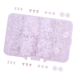 Maxbell 1666 Pieces Clear Plastic Rubber Silicone Bullet Clutch Earring Safety Backs Stoppers Tube Back Replacement for Fish Hook Earring Earring Studs