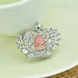 Maxbell Beautiful Retro Crown Brooch Pin Women Fashion Jewelry Clothes Accessory