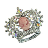 Maxbell Beautiful Retro Crown Brooch Pin Women Fashion Jewelry Clothes Accessory