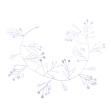 Maxbell Silver Pearls Beads Vine Headband Tiara Wedding Prom Bridal Hair Accessory