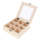 Maxbell Wooden Jewelry Case Necklace Bracelet Earrings Storage Box Jewelry Holder Pad for Home Stores Glass Cover