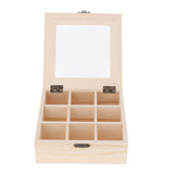 Maxbell Wooden Jewelry Case Necklace Bracelet Earrings Storage Box Jewelry Holder Pad for Home Stores Glass Cover