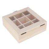 Maxbell Wooden Jewelry Case Necklace Bracelet Earrings Storage Box Jewelry Holder Pad for Home Stores Glass Cover