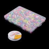 Maxbell 500 Pcs Mixed Colored Loose Spacer Beads For DIY Kids Children Jewelry Kits