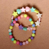 Maxbell 500 Pcs Mixed Colored Loose Spacer Beads For DIY Kids Children Jewelry Kits