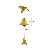 Maxbell Double Hummingbird Windchimes Garden Outdoor Hanging Bell Home Fengshui Decoration