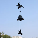 Maxbell Double Hummingbird Windchimes Garden Outdoor Hanging Bell Home Fengshui Decoration