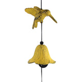 Maxbell Double Hummingbird Windchimes Garden Outdoor Hanging Bell Home Fengshui Decoration