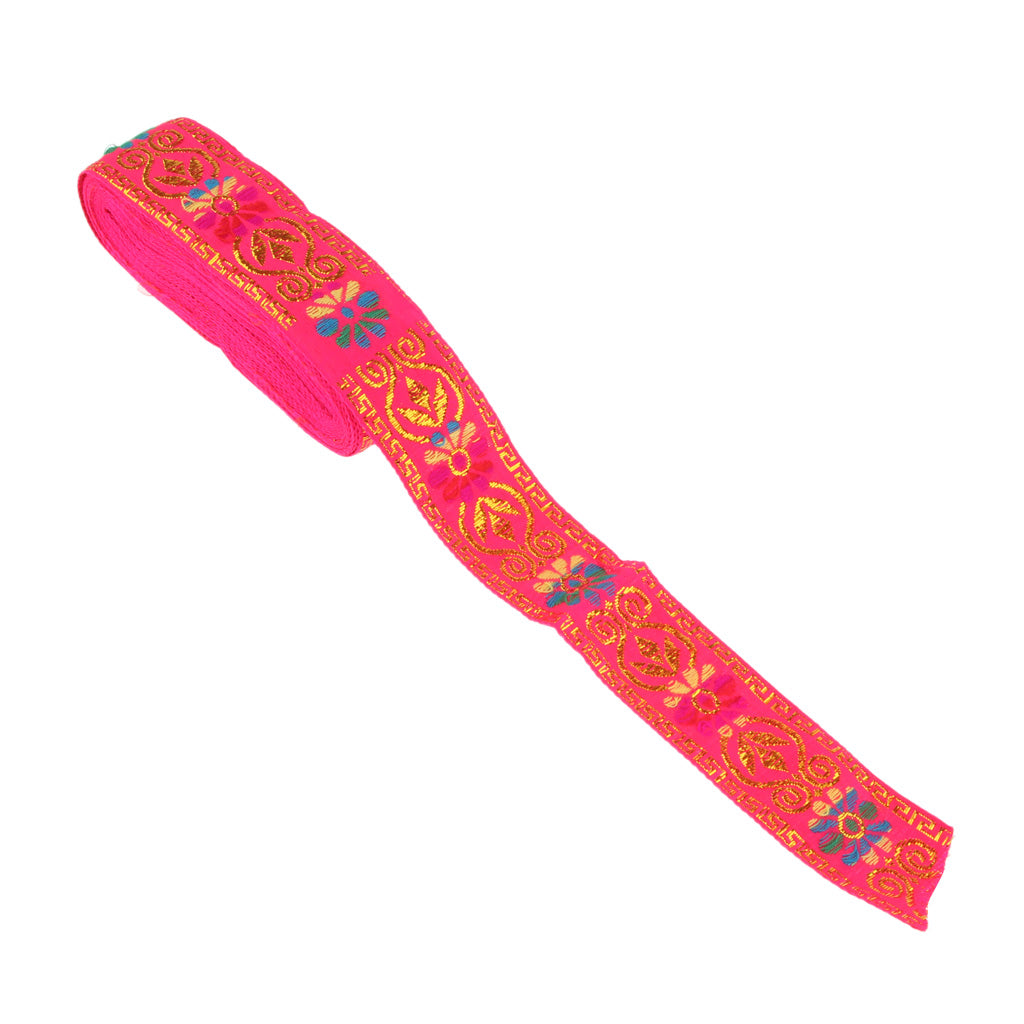 Maxbell 7.6 Yards Jacquard Ribbon For Pillowcases, Towels, Aprons, Scarves, Belts, Leashes or Collars for Small Pets, Jewelry Making