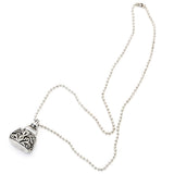 Maxbell Stainless Steel Purse Shape Perfume Bottle Necklace Essential Oil Necklace/Ashes Urn Pendant Necklace with Chain 75cm, A Perfect Gift for Women Men