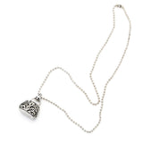 Maxbell Stainless Steel Purse Shape Perfume Bottle Necklace Essential Oil Necklace/Ashes Urn Pendant Necklace with Chain 75cm, A Perfect Gift for Women Men