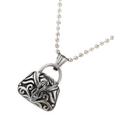 Maxbell Stainless Steel Purse Shape Perfume Bottle Necklace Essential Oil Necklace/Ashes Urn Pendant Necklace with Chain 75cm, A Perfect Gift for Women Men